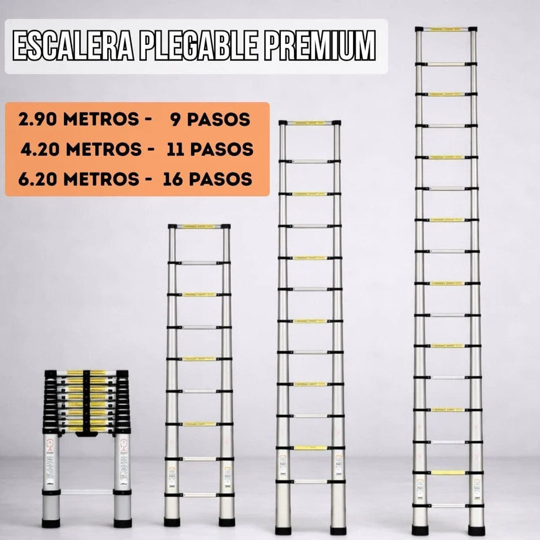 Escalera Retráctil 2,9 / 3,8 - Práctica y segura para tu hogar